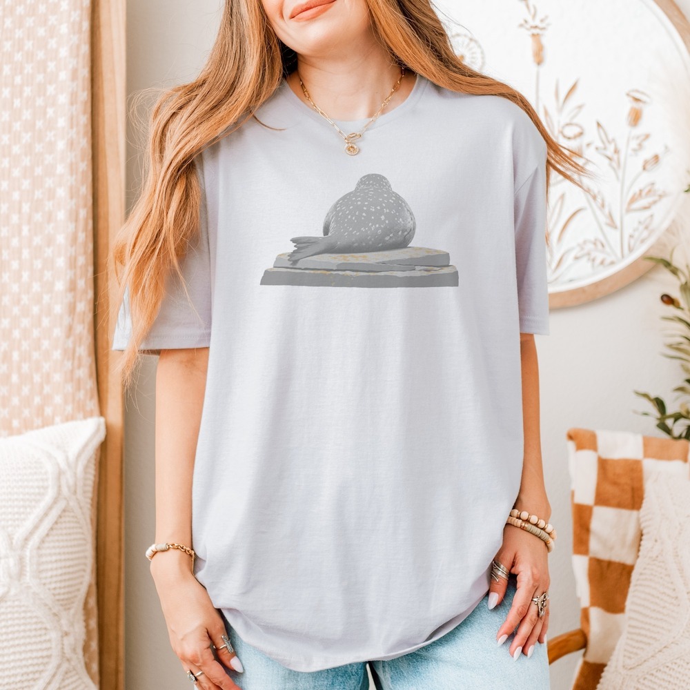 Seal Resting on Rock Graphic Tee